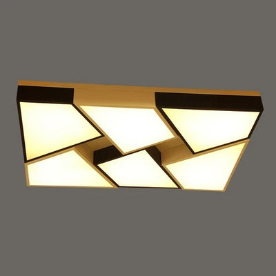 מנורה צמודת תקרה simetria + שלט + 3 גווני אור מובנים + דימר