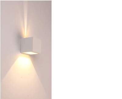 באקו קיר כפול צר+רחב LED 6W לבן אור חם